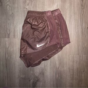 Nike Tempo Metallic Mauve Athletic Shorts XL